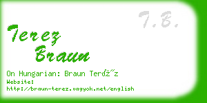 terez braun business card